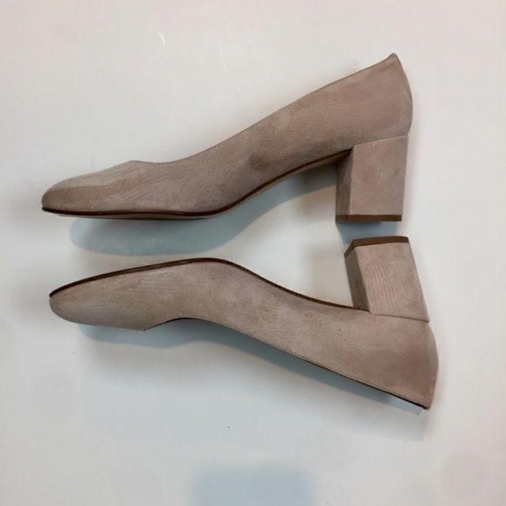 Margaux The Heel Suede Block Heels Sz 12.5 - Picture 8 of 13